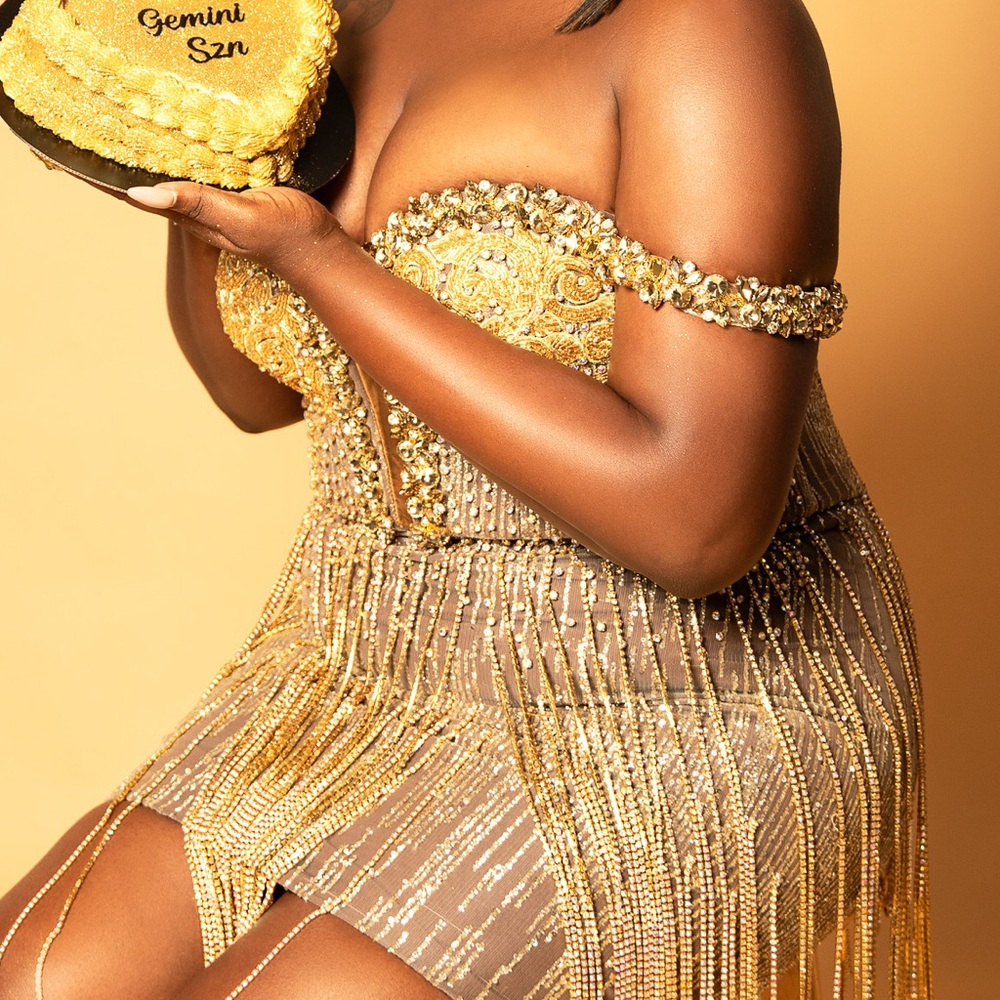 Custom Gold Birthday Dress